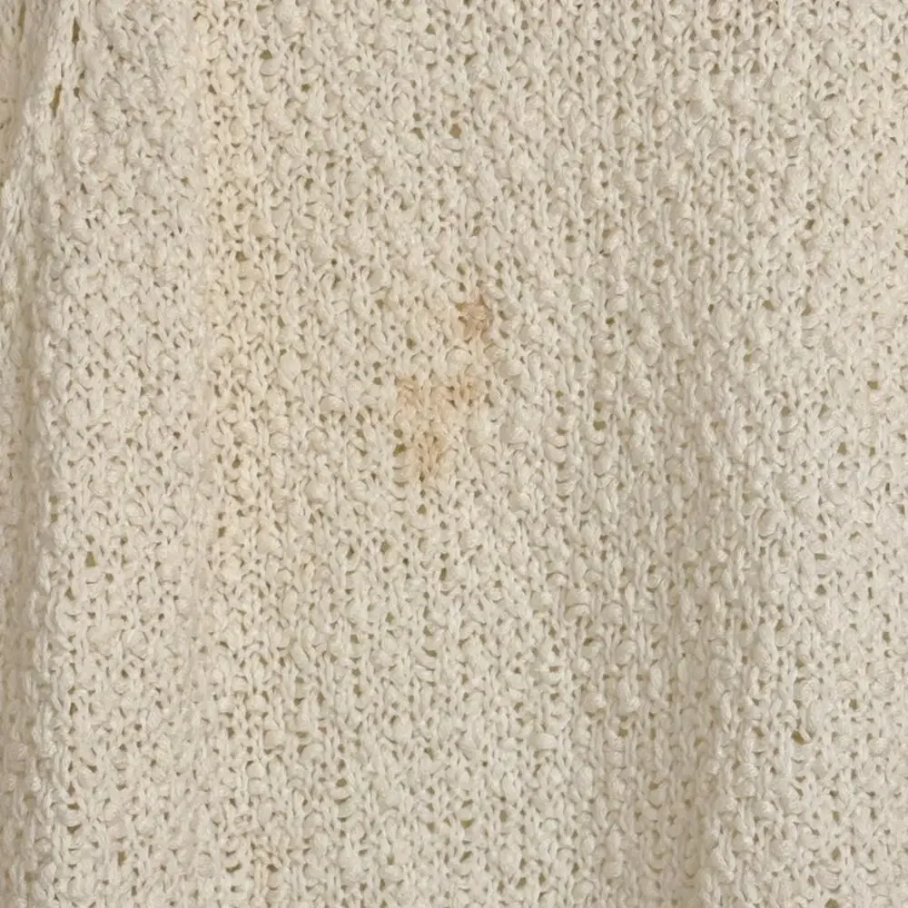 Suncoo Paris Cream‎ Knitted Sweater Fall Cozy Lounge Whimsical US 2 Fall Winter